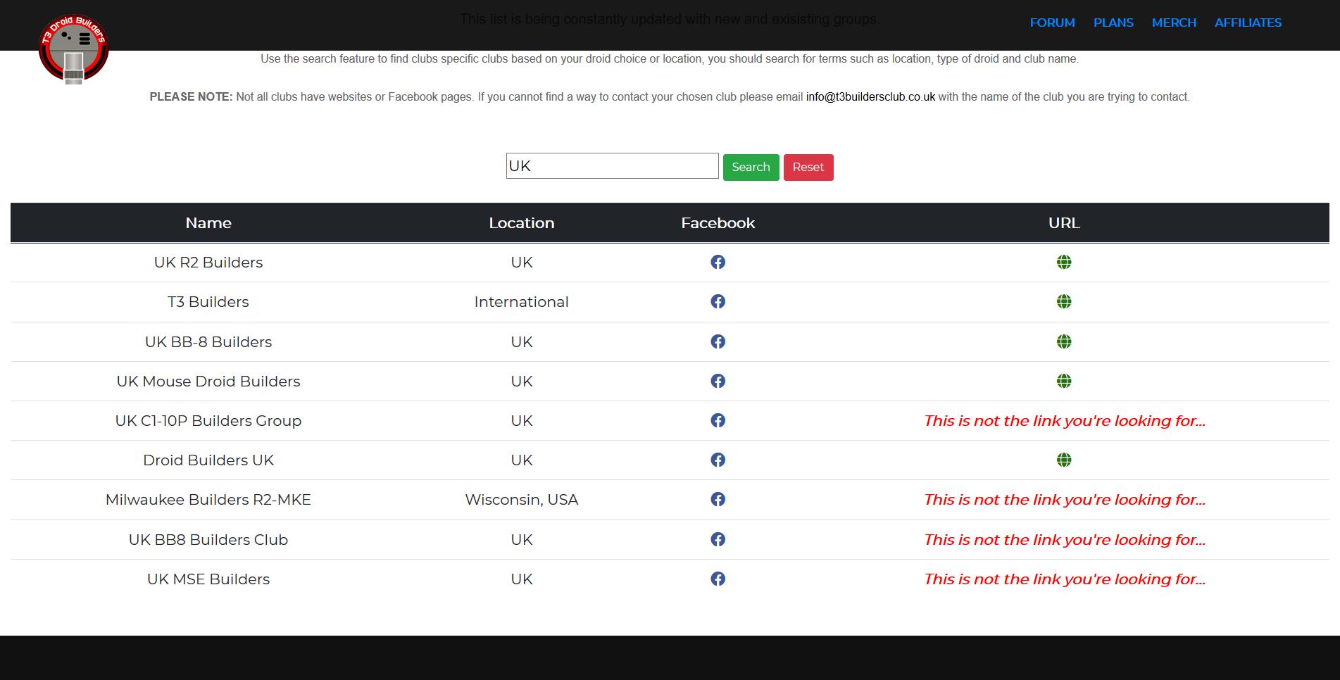 Droid Builders Database